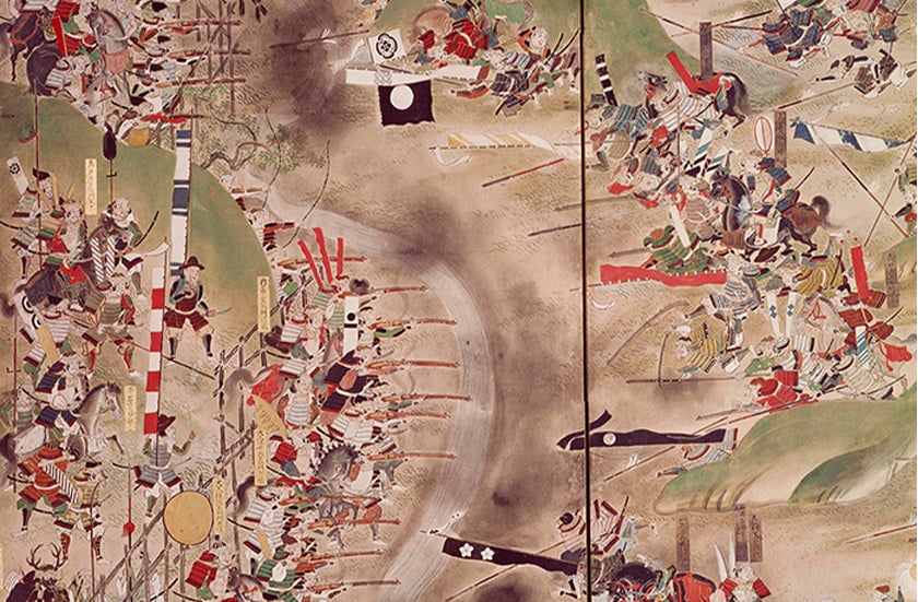 “The battle of Nagashino and Nagakute” (detail) – Tokugawa Art Museum collection