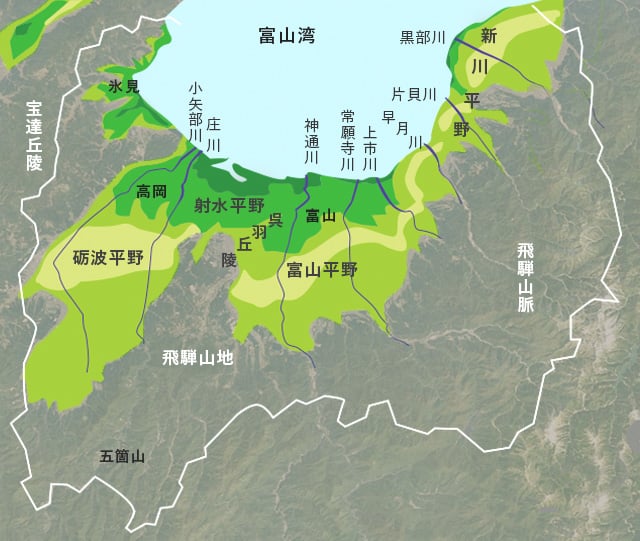 画像：富良野平野地図