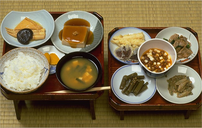 画像：羽黒山 斎館の精進料理