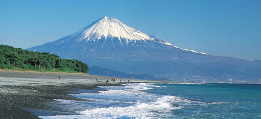 写真：三保松原と富士山