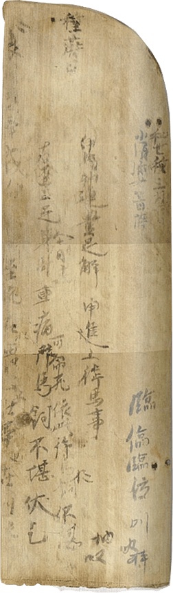 奈良県香芝市下田東遺跡から出土した9世紀の木簡の写真