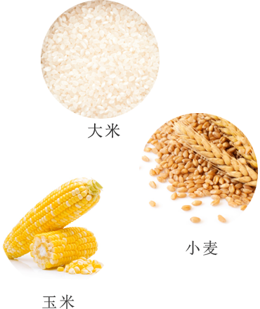 大米　玉米　小麦